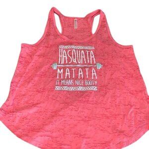 Workout Tank Top "Hasquata Matata" By Crewlite Size L